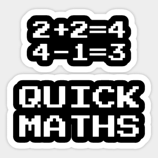 Quick Maths Sticker